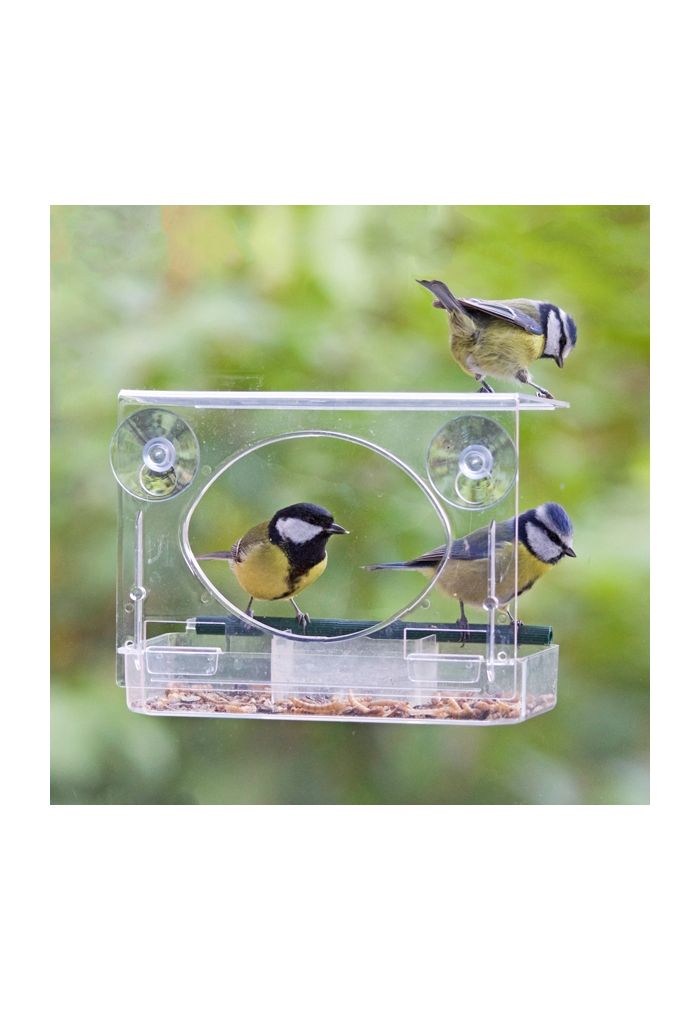 Mangeoire de fenêtre paris pour oiseaux ciel transparent - Laroy Group