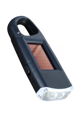 LAMPE DE POCHE SOLAIRE 2 LED / VIPER