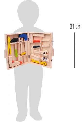 Boîte à outils pour enfants, en bois