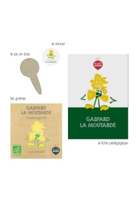 Mini kit de graines BIO de Gaspard la moutarde