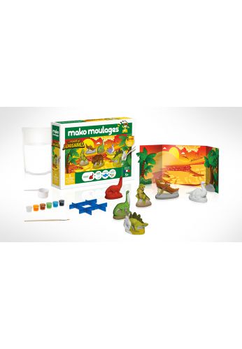 mako moulages « Le monde des dinosaures » Coffret 6 moules