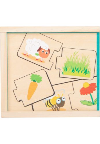 Puzzle en bois nourrir les animaux