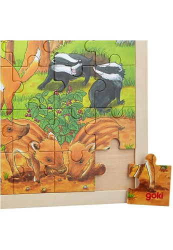 Puzzle bébés animaux de la forêt 48 pièces