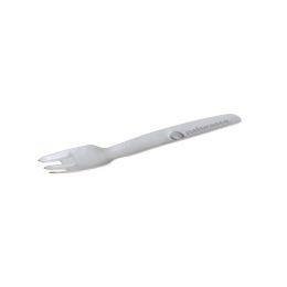 Lot de 100 fourchettes en papier blanc rigide Naturesse