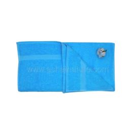 Serviette de toilette coton bio coloris lagon