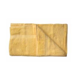 Serviette de toilette coton bio coloris Jaune soleil