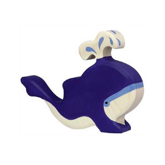 Figurine Holtztiger Baleine bleue avec eau