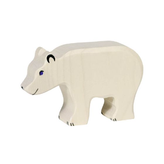 Figurine Holtztiger Ours polaire mangeant