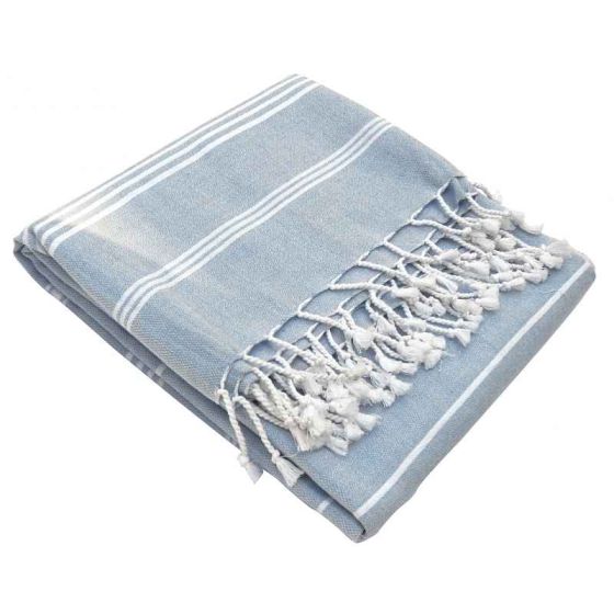 Fouta en coton biologique Blancetnuage 100 x 200cm