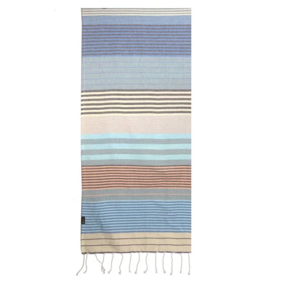 Fouta en coton biologique Waves 100 x 200cm