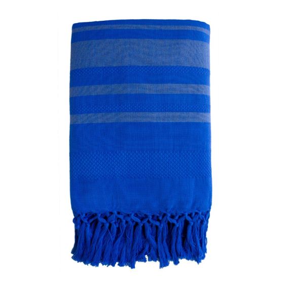 Fouta en coton biologique Blueberry - 90 x 160 cm