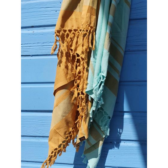 Fouta en coton biologique Sunflower - 90 x 160 cm