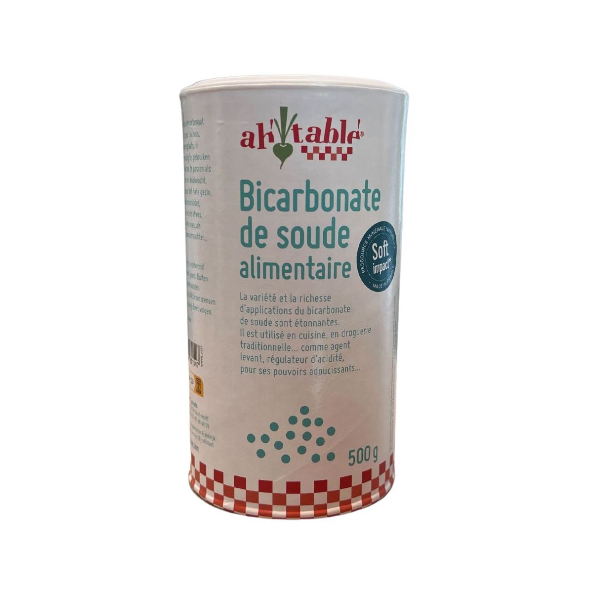 Ah-Table! Bicarbonate de Soude Alimentaire Format, 500 g 
