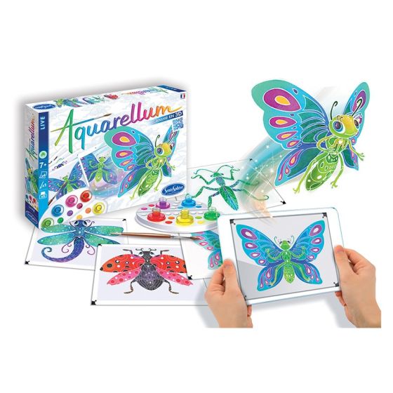 Aquarellum Live animé en 3D : insectes