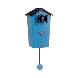 Horloge kookoo birdhouse, avec chants d'oiseaux, édition limitée bleue