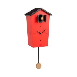 Horloge kookoo birdhouse, avec chants d'oiseaux, édition limitée Rouge