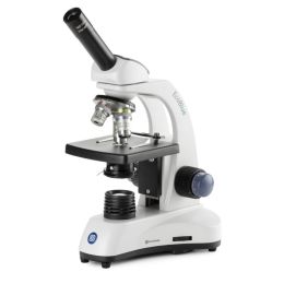 Microscope monoculaire EcoBlue - Platine à valets - 4x/10x/40x