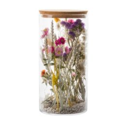 Vase décoratif - Fleurs séchées - Couleurs mixtes