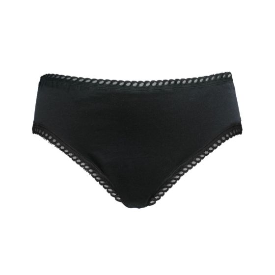 Culotte menstruelle noire flux léger - Taille 42