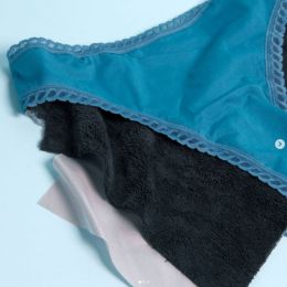 Culotte menstruelle bleue flux léger - Taille 38