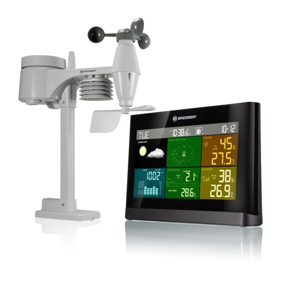 Station météo Bresser 5-en-1 - Écran Couleur - Noir Station météo Bresser 5-en-1 - Écran Couleur - Noir
