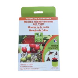Phosphate diammonique contre mouches méditerrannéenes, des fruits et de l'olive