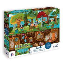 Puzzle Vie dessus vie dessous 2x 24 Pièces