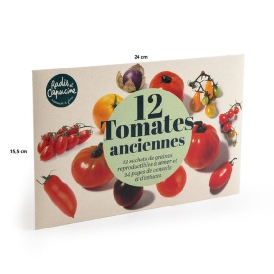 Enveloppe 12 sachets - Tomates Anciennes Enveloppe 12 sachets - Tomates Anciennes
