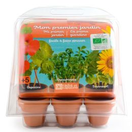 Mini serre 6 pots - Mon premier Jardin bio à faire pousser