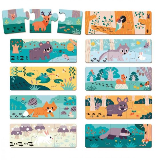 Puzzle - Animaux les empreintes