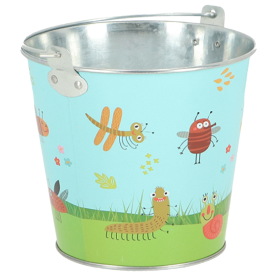 Seau de jardin motif insectes