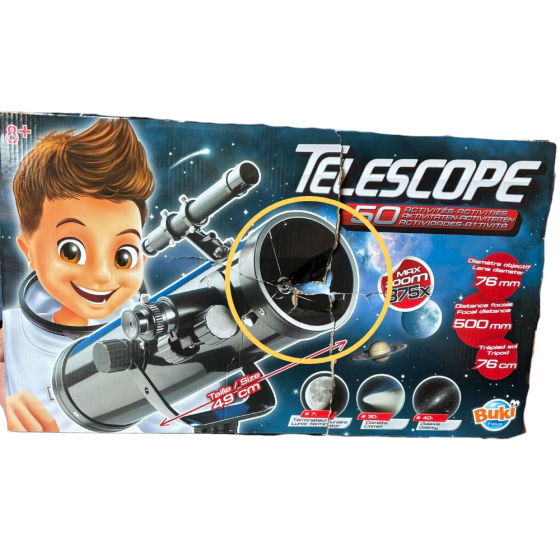 Télescope 50 activités oculaires en verre objectif 76 mm - Seconde vie