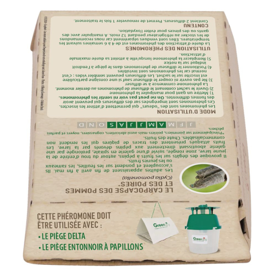 Phéromone Carpocapse des pommes et des poires (2 capsules)
