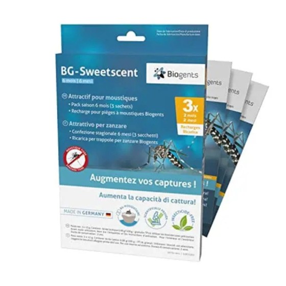 Recharge BG-Sweetscent (6 mois) pour Piège BG-Mosquitaire Recharge BG-Sweetscent (6 mois) pour Piège BG-Mosquitaire