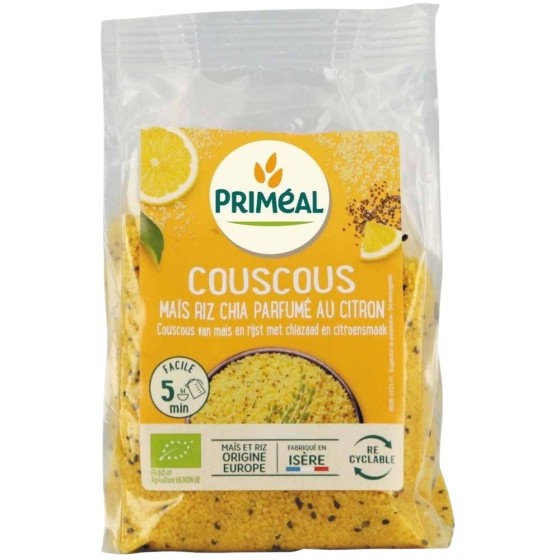 Couscous maïs, rizetchia au citron - 300g Couscous maïs, rizetchia au citron - 300g