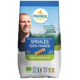 Pâtes spirales demi-complètes- 500g