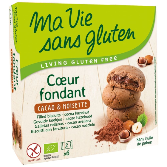 Cœurs fondants cacao noisette - 200g Cœurs fondants cacao noisette - 200g