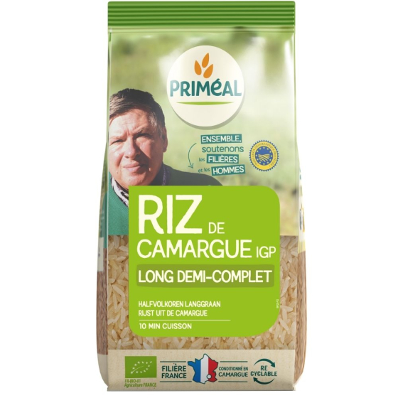 Riz de Camargue IGP long demi-complet - 500g Riz de Camargue IGP long demi-complet - 500g