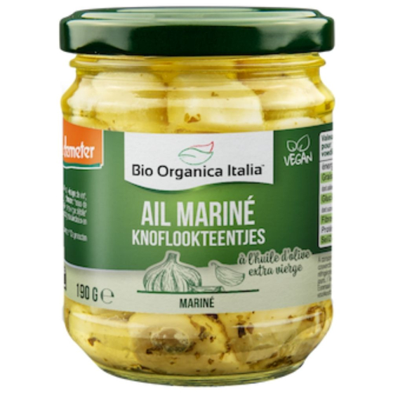 Ail mariné à l'huile - 190g Ail mariné à l'huile - 190g