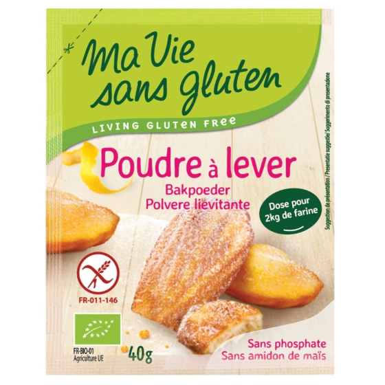 Poudre à lever sans gluten - 40g Poudre à lever sans gluten - 40g
