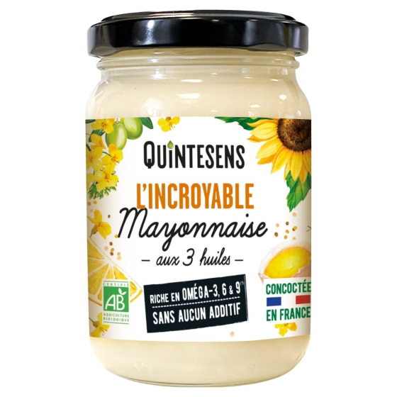 Incroyable mayonnaise sans additif - 180g Incroyable mayonnaise sans additif - 180g