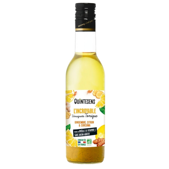 Vinaigrette tonique gingembre curcuma citron - 36cl Vinaigrette tonique gingembre curcuma citron - 36cl