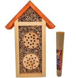 Gite à insectes Premium avec tube à abeilles