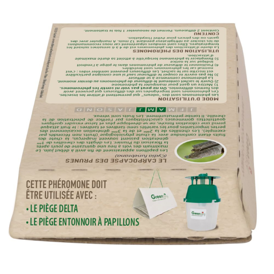 Phéromone Carpocapse des prunes (2 capsules)