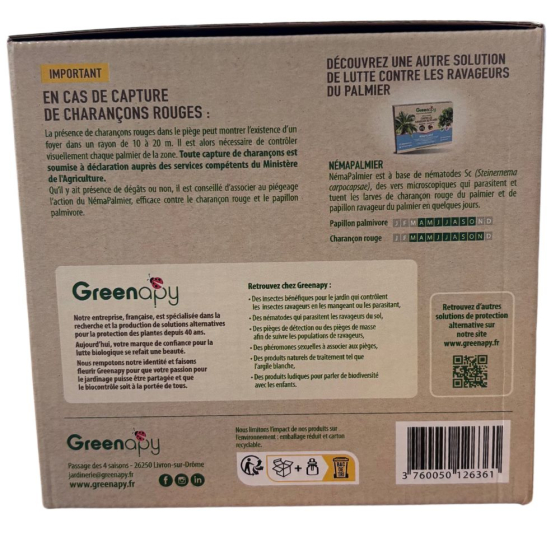 Kit de piégeage Biotop: charançon rouge du palmier