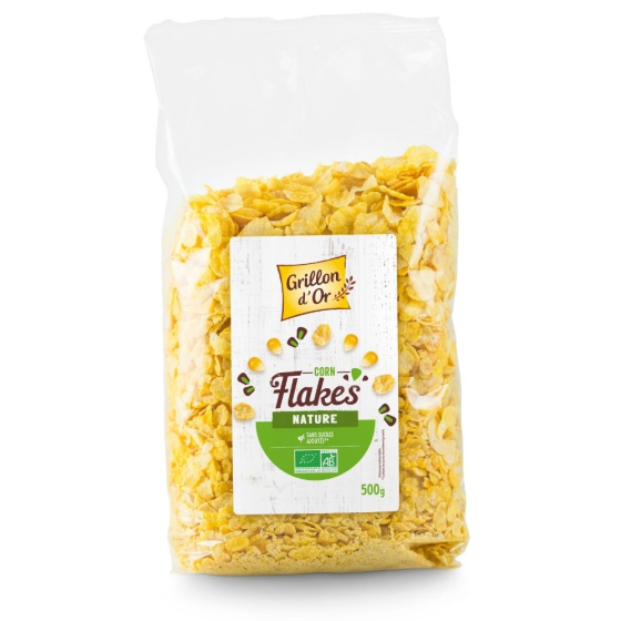 Corn flakes nature sans sucre - 500g Corn flakes nature sans sucre - 500g