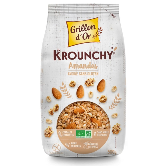 Krounchy amande avoine ss gluten - 500g Krounchy amande avoine ss gluten - 500g