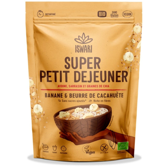 Super petit déjeuner cacahuète et bananes - 360g Super petit déjeuner cacahuète et bananes - 360g