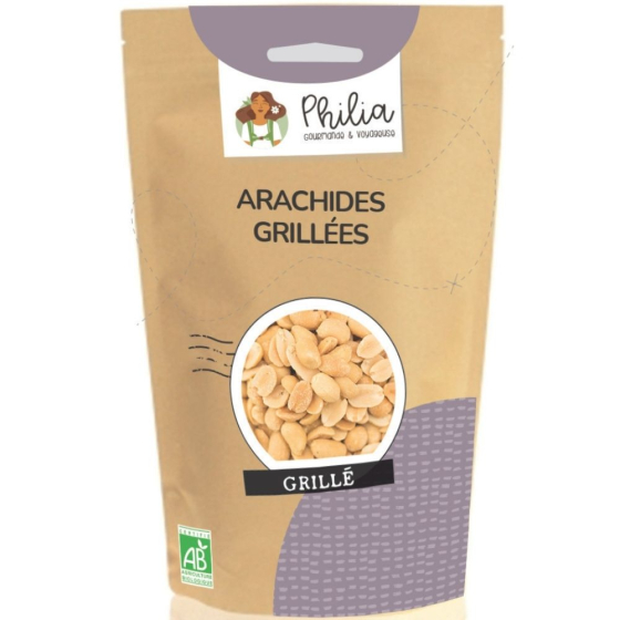Cacahuètes grillées nature - 200g Cacahuètes grillées nature - 200g