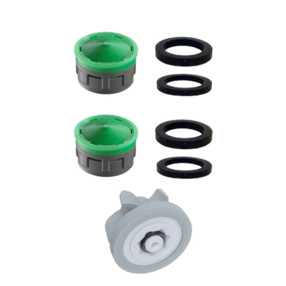 Pack économie d'eau pour 2 robinets et 1 douche